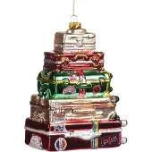 Goodwill Kerstbal-Stapel Reisbagage H 15 cm