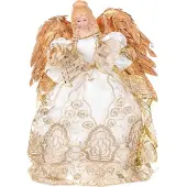 Goodwill - Kerstengel - Katoen;Kunststof - Wit - D17 x H31 cm