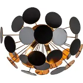 LINDBY Plafondlamp , Kinan, dimbare, Zwart, Woonkamer, Kunststof, Modern