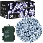 Springos Kerstverlichting | 5,5 m | Batterij | 50 LED | Koel Wit