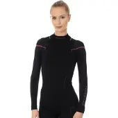 Brubeck Dames Thermoshirt - met Nilit Innergy - Zwart/Roze - L
