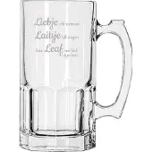 Libbey Bierpul gegraveerd - 1ltr - Liebje Laitsje Leaf