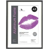 SECO A3 Fotolijst Aluminium ALA3-BK 30,7 (B) x 1,8 (D) x 30,7 (H) cm ALA3-BK