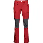 Bergans Broek Women Nordmarka Hybrid Red Sand Solid Dk Grey-L