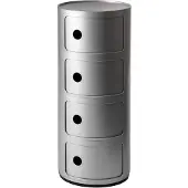 Kartell Componibili Classic Opbergunit Silver | 4 doors