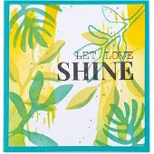 SIZZIX Layered stencils watercolor leaves -