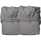 Leander Laken - 60x115 - 2-pack - Cool Grey - - OneSize - Hoeslaken