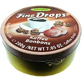 Limpex Konfektyr Fine Drops Koffie - heerlijke zuurtjes in handig blik - 200 g