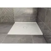 Polysan Mirai vierkante douchebak 2 randen 90x90cm wit