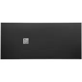 Gelco Mitia rechthoekige douchebak stone-look 160x90cm zwart
