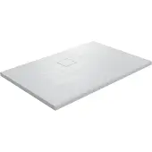 Linie Rumba douchebak 120 x 90 cm acryl mat wit leisteenstructuur