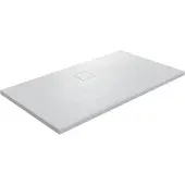 Linie Rumba douchebak 140 x 90 cm acryl mat wit leisteenstructuur