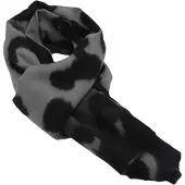 P-Modekontor Winter Sjaal Dames Sjaal Zwart-Grijs Met Tijger Print