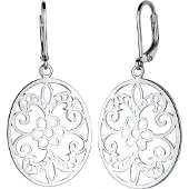 Elli Oorbellen 'Ornament' zilver