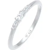 Elli Ring zilver / transparant