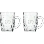 Libbey Gegraveerde set Bierpullen 55cl Gefeliciteerd 15 jaar getrouwd