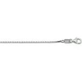 Trendjuwelier huiscollectie 4105073 Collier Witgoud Venetiaans 1,2 mm