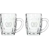 Libbey Gegraveerde set Bierpullen 55cl Gefeliciteerd 30 jaar getrouwd