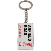Liverpool F.C. Liverpool sleutelhanger plaat Anfield Road wit