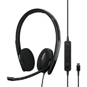 Epos C10 USB-C communicatieheadset, zwart, Gecertificeerd voor Microsoft Teams en UC-geoptimaliseerd