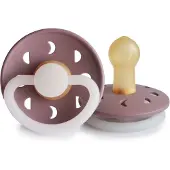 Frigg Moon Latex Fopspeen 0-6M | Glow In The Dark Twilight Mauve Night