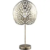 Ptmd collection PTMD Selina Gold metalen LED lamp schelp op voet