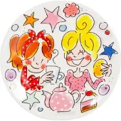 Blond Amsterdam Bord Even Bijkletsen Friends D 12 H 1 Cm
