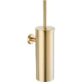 Guido Gusto Wc-borstel mat goud compleet gesloten wandbevestiging