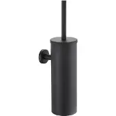 Guido Gusto Wc-borstel mat zwart compleet gesloten wandbevestiging