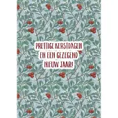 MajesticAlly Kerstkaart 'Prettige kerstdagen - besjes dik' ' 12 stuks met envelop