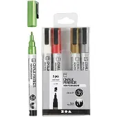 Creativ Company CC Chalk Markers Set 1,2-3 mm Metallic Kleuren 5 stuks