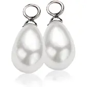 Zinzi - ZICH355W - Creoolhanger - Witte Parel - Druppel