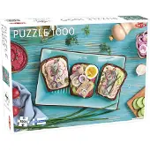 Tactic Danish Sandwich – Puzzel – 1000 stukjes – Scandinavische Food Art – Strak en Rustgevend Ontwerp – Hoogwaardige Scandinavische Kwaliteit