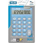 Milan Zakrekenmachines, Rekenmachine Rekenmachine 10 cijfers Touch Duo blauw (Zonnecellen, Batterijen)