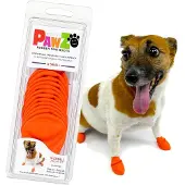 Pawz - Rubber Dog Boots - XS - Orange - 12 pcs