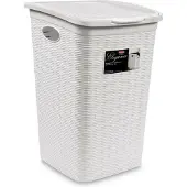 Stefanplast wasmand Elegance 50 liter 38 x 36,5 x 54,5 cm wit