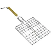 Bbq collection Barbecuerooster met handvat vierkant