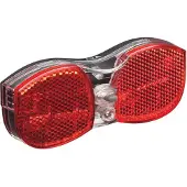 Axa City Rear Achterlicht – LED Fietsverlichting – Batterij – 500 m Zichtbaarheid – 50/80 mm Montage – Geïntegreerde Reflector – Rood