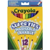 Crayola - Supertips - 12 Wasbare Viltstiften - Dunne en dikke lijnen