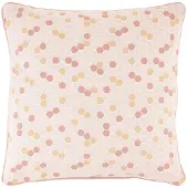 Dutch decor - HULDA - Sierkussen 45x45 cm - perzik / roze - patroon honingraat - pasteltint
