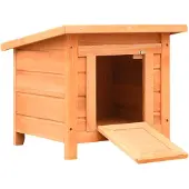 vidaXL Kattenhuis 50x46x43,5 cm massief grenen- en vurenhout