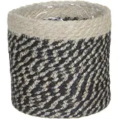 Mica Plantenmand Bonaparte Ø 20 x h 20 cm zwart/naturel