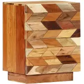 vidaXL Nachtkastje 40x30x50 cm massief gerecycled hout