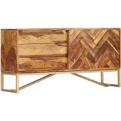 vidaXL Dressoir 118x30x60 cm massief acaciahout