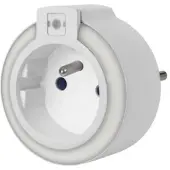Velleman Led-nachtlampje met stopcontact en schemersensor, automatische inschakeling als het donker wordt, een kleur: witte led, ideaal voor woonkamer, slaapkamer, kinderkamer, gang, penaarde