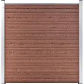 vidaXL Schutting 180x186 cm HKC bruin