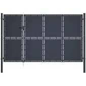 vidaXL Poort 350x150 cm staal antraciet