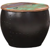 vidaXL Salontafel 53x43 cm massief gerecycled hout