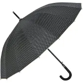 Clayre & Eef Zwarte Paraplu Ø 60 cm zwart/wit JZUM0025Z