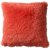 Dutch decor - FLUFFY - Kussenhoes unikleur 45x45 cm - Coral - Koraalroze